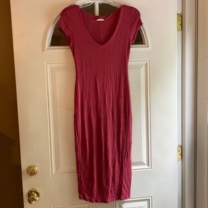 Pink stretch dress